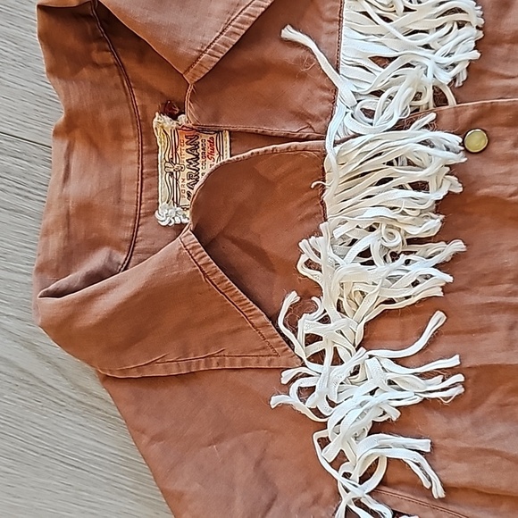 Vintage Karman Fringe Sleeveless Western Shirt, Sm - Picture 3 of 16